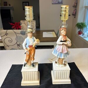 Price Drop🔥🔥🔥Pair Of Vintage Figural Lamps